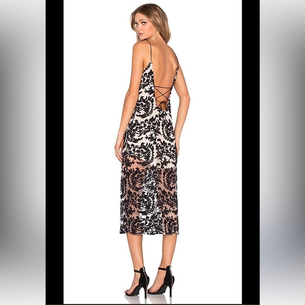 NBD Dreamlover Black Midi Dress